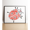 Personalised Ladybird Word Art Print