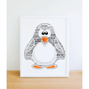 Personalised Penguin Word Art Gift