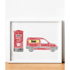 Personalised Postman - Postwoman Word Art Gift