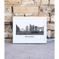 Personalised Reading Skyline Word Art