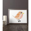 Personalised Robin Word Art Picture Christmas Gift