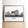 Personalised Rome Skyline Word Art