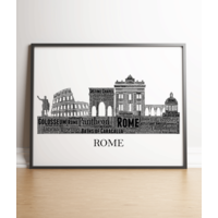 Personalised Rome Skyline Word Art