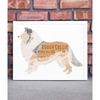 Personalised Rough Collie Dog Word Art