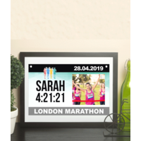 Personalised Runner Gift - Race Bib Keepsake Print