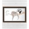 Personalised Sloth Word Art Picture Print Gift