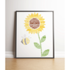Personalised Sunflower Word Art