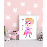 Personalised Supergirl Super Hero Word Art