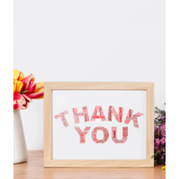 Personalised THANK YOU Word Art Gift