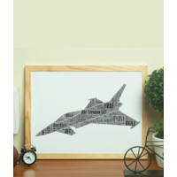 RAF Typhoon - Personalised Word Art Gift