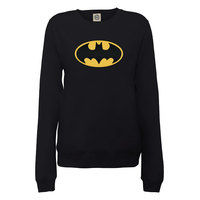 Batman logo ladies crew neck sweatshirt