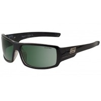 Dirty Dog Sunglasses BUBBA: Black Frame: Green Lens (MENS)