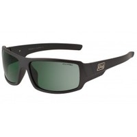 Dirty Dog Sunglasses BUBBA: Grey/Silver Frame: Green Lens (MENS)