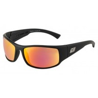 Dirty Dog Sunglasses MUZZLE: Satin Black Frame: Grey/Red Fusion Polarised Lens