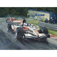 Jenson Button Print "First Win" F1 2006