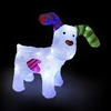 31cm The Snowdog with 24 Ice White LED Lights