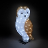 56cm Acrylic Owl with 100 Ice White LED Lights
