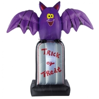 5ft Inflatable Halloween Bat on Headstone