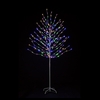 6ft Rainbow Tree with Pink,  Warm White,  Blue and Green LED Lights