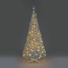 6ft Silver Holly LED Pre-Lit Pop-Up Christmas Tree