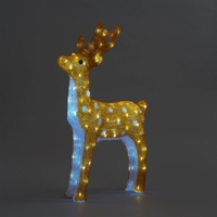 73cm Acrylic Deer with 100 White LED Lights
