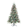 7ft Ontario Spruce Snow Flocked Christmas Tree