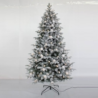 7ft Pre-Lit Diamond Lake Christmas Tree with 270 Warm White LED Lights