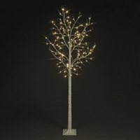 8ft Warm White LED Indoor and Outdoor Birch Tree