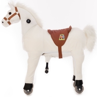 Animal Riding Horse White Small