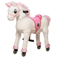 Animal Riding Unicorn White Medium