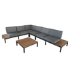 Aspen 6 Seater Aluminium Corner Lounging Set