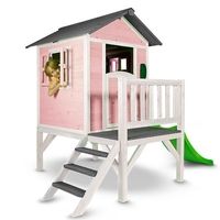 Axi Playhouse Lodge XL Pink/White