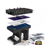 BCE 4ft 21-in-1 Folding Multi Games Table MG21-1F (Black)