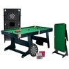 BCE 6ft Folding Snooker & Pool Table with Dart Board