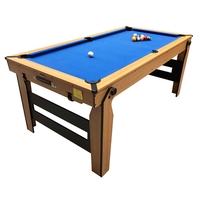 BCE 6ft Rolling Lay Flat Pool Table