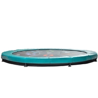 BERG Elite 14ft Green Tattoo In-Ground Trampoline + Safety Net