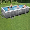 Bestway 13ft 3 x 6ft 7 x 39.5in Power Steel Rectangular Pool Set