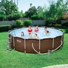 Bestway 14ft Rattan Frame Pool Set