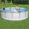 Bestway 14ft x 48in Grey Power Steel Frame Pool Set