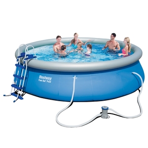 Bestway 15ft x 42in Fast Set Pool Set inc Filter Pump
