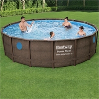 Bestway 16ft x 48in Power Steel Swim Vista Series Pool Set
