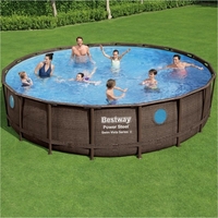 Bestway 18ft x 48in Power Steel Swim Vista Series Pool Set