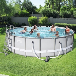 Bestway 18ft x 52in Power Steel Frame Pool Set
