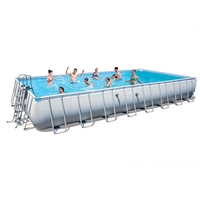 Bestway 31.3ft Power Steel Rectangular Frame Pool Set (52, 231L)