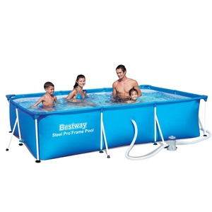 Bestway 9ft 10 x 6ft 6 x 26in Steel Pro Frame Pool Inc Filter Pump