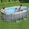 Bestway 9ft 10 x 6ft 7 x 33in Power Steel Frame Pool Set