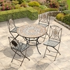 Cairo 4 Seater Mosaic Table Set