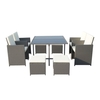 Cannes 8 Seater Cube Set Grey