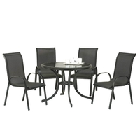 Cayman 4 Seater Round Dining Set