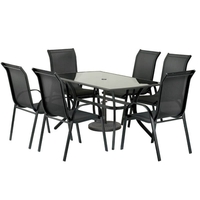 Cayman 6 Seater Rectangular Dining Set